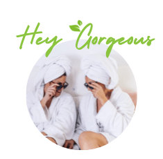 Pictured: Two women in robes relaxing