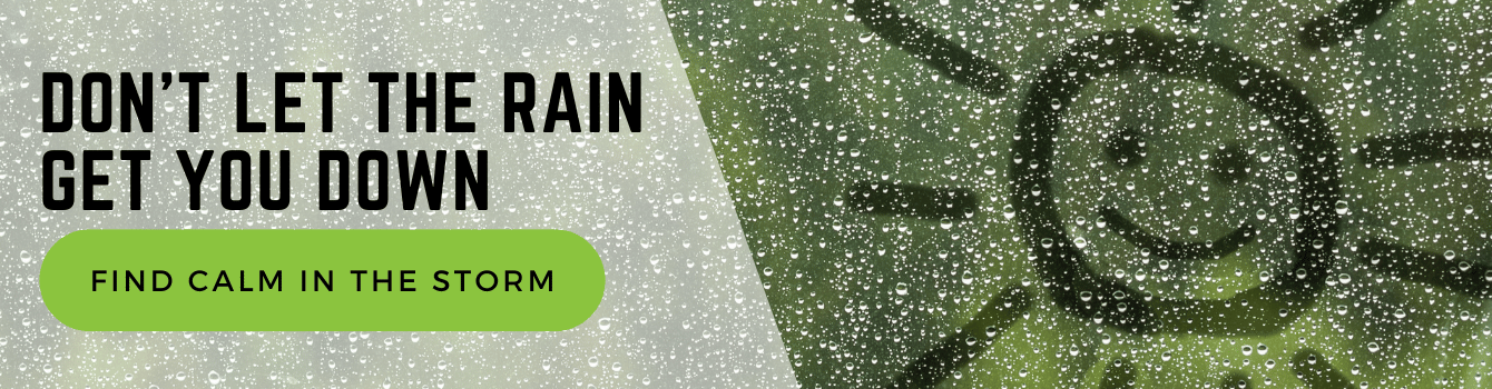 Learn how you can find calm in the storm. We explain why you shouldn’t let the rain get you down. Click to learn how you can learn to romanticize the mundane and find calm in the storm.