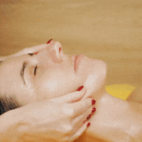 Face Massage Step 2: Massage the neck