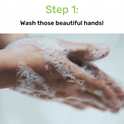 Face Massage Step 1: Wash Your Hands