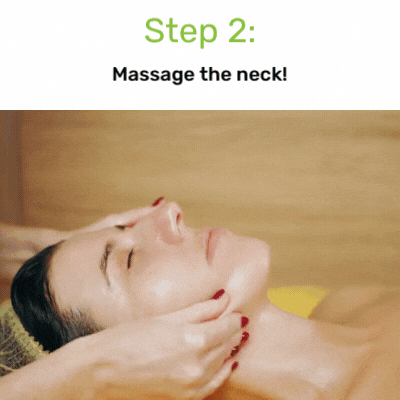 Face Massage Step 2: Massage the neck