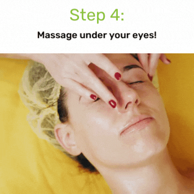 Face Massage Step 4: Massage Under Your Eyes