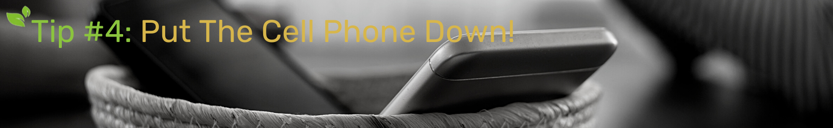 Tip #4: Put The Cell Phone Down